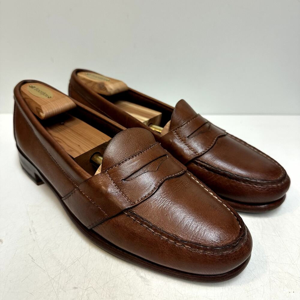 NEW HEELS Rancourt & Co. x FootJoy Brown Calf Penny Loafer Made Maine USA 9.5 DD